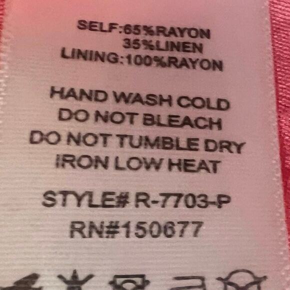 Strut & Bolt Romper Onepiece Women’s Sz L Pink Linen Blend Drawstring Waist NWT - Picture 9 of 14